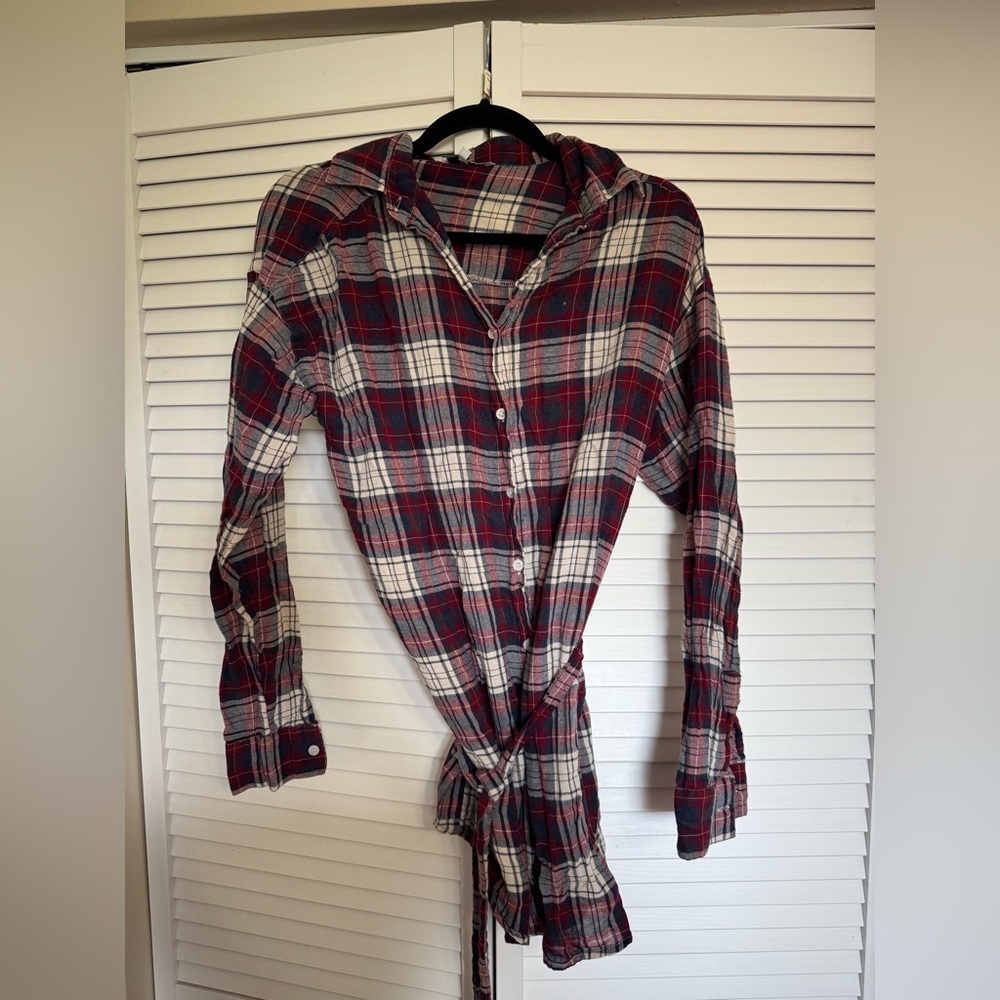 Tobi‎ Christmas/fall plaid top/shirt dress - M